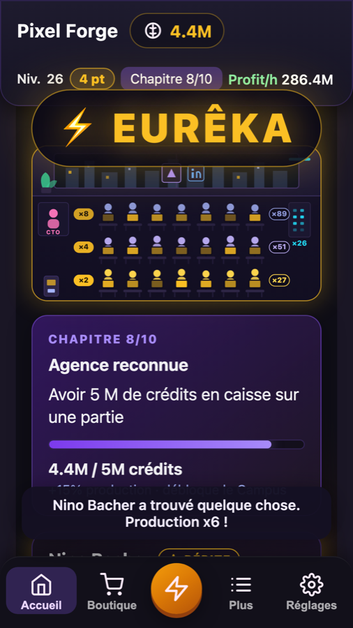 DevIdle Agency — un Eurêka illumine toute l'agence